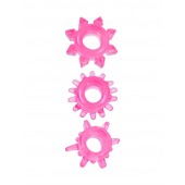 Комплект из трех розовых эрекционных колец - Erowoman-Eroman - в Абакане купить с доставкой