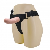 Реалистичный страпон-фаллоимитатор на трусиках Ultra Passionate Harness - 15 см. - Baile - купить с доставкой в Абакане