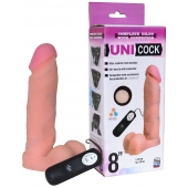 Фаллическая насадка Харнесс UNICOCK 8  с вибрацией - 20 см. - LOVETOY (А-Полимер) - купить с доставкой в Абакане