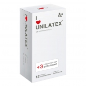 Ультратонкие презервативы Unilatex Ultra Thin - 12 шт. + 3 шт. в подарок - Unilatex - купить с доставкой в Абакане