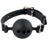 Силиконовый кляп-шар с отверстиями для дыхания Silicone Breathable Ball Gag Small - Pipedream - купить с доставкой в Абакане