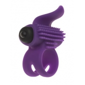 Эрекционное кольцо с подхватом мошонки и стимуляцией клитора Bullet Lastic Ring - Adrien Lastic - в Абакане купить с доставкой