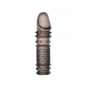 Дымчатая закрытая насадка ToyFa XLover с чешуйками и пупырышками - 13,5 см. - ToyFa - в Абакане купить с доставкой