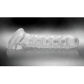 Утолщающая ребристая насадка на пенис - Доминирующее кольцо - в Абакане купить с доставкой