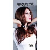 Чёрный кожаный чокер-кляп Tyra Black - Rebelts - купить с доставкой в Абакане