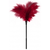 Пластиковая метелочка с красными пёрышками Small Feather Tickler - 32 см. - Blush Novelties - купить с доставкой в Абакане