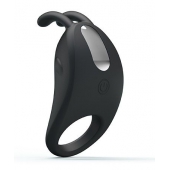 Чёрное эрекционное кольцо с вибрацией Rabbit Vibrator - Baile - в Абакане купить с доставкой