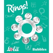 Прозрачное эрекционное кольцо Rings Bubbles - Lola Games - в Абакане купить с доставкой