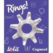 Прозрачное эрекционное кольцо Rings Cogweel - Lola Games - в Абакане купить с доставкой