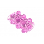 Розовая насадка на пенис Rings Armour - Lola Games - в Абакане купить с доставкой