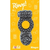 Чёрное эрекционное кольцо Rings Ringer - Lola Games - в Абакане купить с доставкой