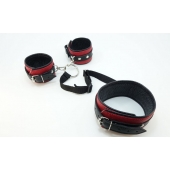 Кожаный БДСМ-набор - БДСМ Арсенал - купить с доставкой в Абакане