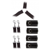 Комплект наручников и поножей LUXURIOUS BED RESTRAINT CUFF SET - Blush Novelties - купить с доставкой в Абакане