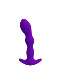 Фиолетовый анальный стимулятор простаты с вибрацией Yale - 14,5 см. - Baile - в Абакане купить с доставкой