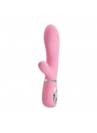 Нежно-розовый вибратор-кролик Thomas с мягкой головкой - 20,5 см. - Baile