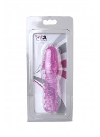 Розовая насадка с нежными шипами - 13,5 см. - Toyfa Basic - в Абакане купить с доставкой