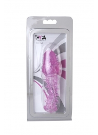 Закрытая насадка розового цвета с шипами и точками - 13,5 см. - Toyfa Basic - #SOTBIT_REGIONS_UF_V_REGION_NAME# купить с доставкой
