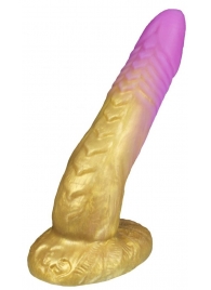 Золотистый фаллоимитатор  Феникс mini  - 18,5 см. - Erasexa - купить с доставкой в Абакане