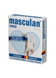 Ультратонкие презервативы Masculan Ultra Fine с обильной смазкой - 3 шт. - Masculan - купить с доставкой в Абакане