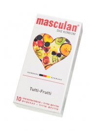 Жёлтые презервативы Masculan Ultra Tutti-Frutti с фруктовым ароматом - 10 шт. - Masculan - купить с доставкой в Абакане