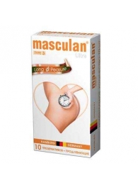 Розовые презервативы Masculan Ultra Long Pleasure с колечками, пупырышками и продлевающим эффектом - 10 шт. - Masculan - купить с доставкой в Абакане