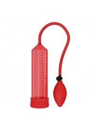 Красная вакуумная помпа - 25 см. - Rubber Tech Ltd - в Абакане купить с доставкой