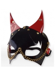 Черно-красная маска с рожками - Sitabella - купить с доставкой в Абакане