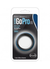 Черно-синее эрекционное кольцо Silicone Go Pro Cock Ring - Blush Novelties - в Абакане купить с доставкой
