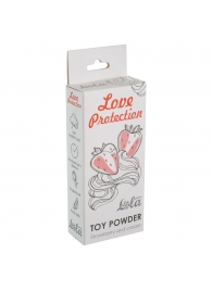 Пудра для игрушек Love Protection с ароматом клубники со сливками - 15 гр. - Lola Games - купить с доставкой в Абакане