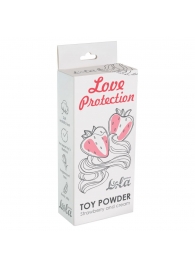 Пудра для игрушек Love Protection с ароматом клубники со сливками - 30 гр. - Lola Games - купить с доставкой в Абакане