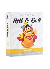 Стимулирующий презерватив-насадка Roll   Ball Banana - Sitabella - купить с доставкой в Абакане