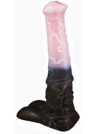 Черно-розовый фаллоимитатор  Мустанг large  - 43,5 см. - Erasexa - купить с доставкой в Абакане