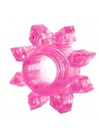 Розовое эрекционное кольцо Cockring star - Erowoman-Eroman - в Абакане купить с доставкой