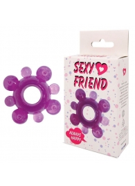 Фиолетовое эрекционное кольцо Sexy Friend - 1137 - в Абакане купить с доставкой