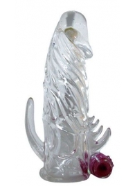 Закрытая прозрачная вибронасадка на пенис Crystal Sleeve Vibe - Bior toys - #SOTBIT_REGIONS_UF_V_REGION_NAME# купить с доставкой