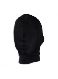 Черная глухая маска на голову - Lux Fetish - купить с доставкой в Абакане