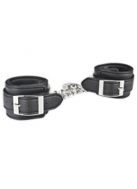 Кожаные наручники на цепи - Lux Fetish - купить с доставкой в Абакане