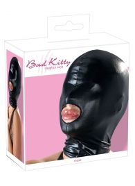 Черная эластичная маска на голову с отверстием для рта - Orion - купить с доставкой в Абакане