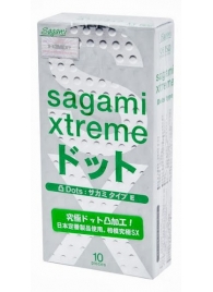 Презервативы Sagami Xtreme Type-E с точками - 10 шт. - Sagami - купить с доставкой в Абакане
