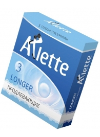 Презервативы Arlette Longer с продлевающим эффектом - 3 шт. - Arlette - купить с доставкой в Абакане