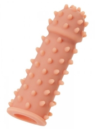 Телесная реалистичная насадка KOKOS Extreme Sleeve 03 с дополнительной стимуляцией - 12,7 см. - KOKOS - в Абакане купить с доставкой