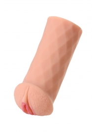 Телесный мастурбатор-вагина ELEGANCE с ромбами по поверхности - KOKOS - в Абакане купить с доставкой