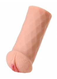 Телесный мастурбатор-вагина ELEGANCE с ромбами по поверхности - KOKOS - в Абакане купить с доставкой