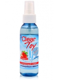 Очищающий спрей для игрушек CLEAR TOY Strawberry - 100 мл. - Биоритм - купить с доставкой в Абакане