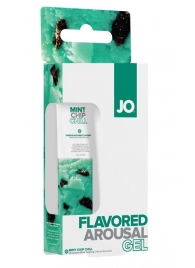 Стимулирующий клиторальный гель со вкусом мятного шоколада JO Mint Chip Chill - 10 мл. - System JO - купить с доставкой в Абакане