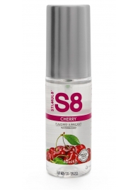 Смазка на водной основе S8 Flavored Lube со вкусом вишни - 50 мл. - Stimul8 - купить с доставкой в Абакане