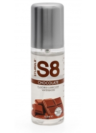 Смазка на водной основе S8 Flavored Lube со вкусом шоколада - 125 мл. - Stimul8 - купить с доставкой в Абакане