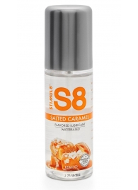 Смазка на водной основе S8 Flavored Lube со вкусом соленой карамели - 125 мл. - Stimul8 - купить с доставкой в Абакане