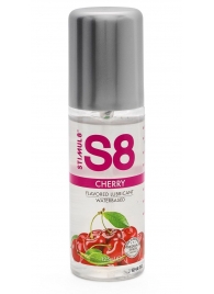 Смазка на водной основе S8 Flavored Lube со вкусом вишни - 125 мл. - Stimul8 - купить с доставкой в Абакане