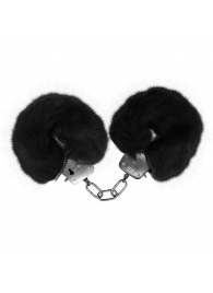 Черные меховые наручники Love с ключиками - Baile - купить с доставкой в Абакане